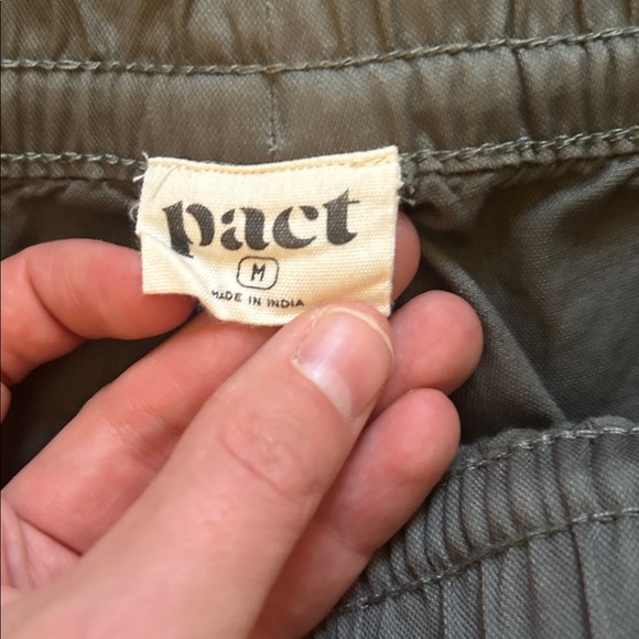 Organic Cotton Daily Twill Drawstring Pant - Castor Green - Picture 3 of 5